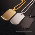 Amazon Hot Selling Factory Direct Selling Silver Jewelry Stainless Steel Jewelry Army Brand Pendant Necklace